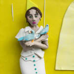 Eleanor Macnair, Original Photograph: Waiting by Jana Romanova rendered in Play-Doh