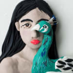 Eleanor Macnair, Original Photograph: Waiting by Jana Romanova rendered in Play-Doh