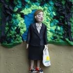 Eleanor Macnair, Original Photograph: Waiting by Jana Romanova rendered in Play-Doh