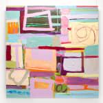 Rachel Ovadia Prima Tower Canvas Board Mixed Media Painting 48 X 48 2