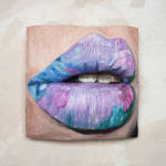 Gina Beavers, Sturtevant's Jasper Johns Lips, 2022