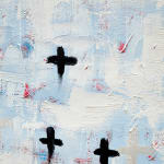 Allison Janae Hamilton, Constellation in Blue and Red, with Clouds, 2025