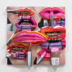 Gina Beavers, Sturtevant's Jasper Johns Lips, 2022