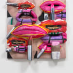 Gina Beavers, Sturtevant's Jasper Johns Lips, 2022
