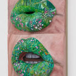 Gina Beavers, Sturtevant's Jasper Johns Lips, 2022