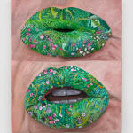 Gina Beavers, Sturtevant's Jasper Johns Lips, 2022