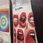 Gina Beavers, Sturtevant's Jasper Johns Lips, 2022