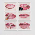 Gina Beavers, Pink lip tutorial, 2022