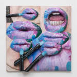 Gina Beavers, Sturtevant's Jasper Johns Lips, 2022