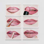 Gina Beavers, Pink lip tutorial, 2022