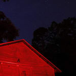 Allison Janae Hamilton, Constellation in Blue and Red, with Clouds, 2025