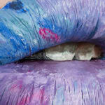 Gina Beavers, Sturtevant's Jasper Johns Lips, 2022