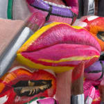 Gina Beavers, Sturtevant's Jasper Johns Lips, 2022