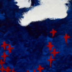 Allison Janae Hamilton, Constellation in Blue and Red, with Clouds, 2025