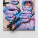 Gina Beavers, Sturtevant's Jasper Johns Lips, 2022