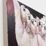 Gina Beavers, Sturtevant's Jasper Johns Lips, 2022