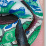 Gina Beavers, Sturtevant's Jasper Johns Lips, 2022
