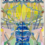 Ruby Palmer, Green and Silver Horizontal, 2016