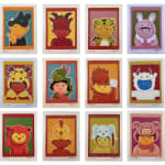Shen Jingdong 沈敬東, 12 Zodiac (prints)《十二生肖套色木刻版畫》一套, 2021