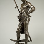Sir William Hamo Thornycroft, A Warrior carrying a wounded youth from the field of battle