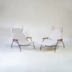 Carlo Hauner, Paire de fauteuils "Concha"/ Pair of "Concha" armchairs, c. 1950