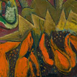 Igor Moritz, Sunflowers (Red), 2025, Brigade Gallery