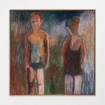 Gene A'Hern, Bathers, 2022, shown at Brigade Gallery in Copenhagen, Denmark.