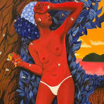 Andrea Villalón, Honey Thief is Apples Old, 2023, Shown at Brigade Gallery.