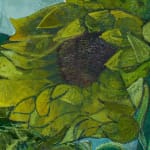 Igor Moritz, Sunflowers (Blue), 2025, Brigade Gallery