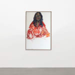 Serge Attukwei Clottey, Lady in Red, 2020, Shown at Brigade Gallery.