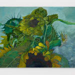Igor Moritz, Sunflowers (Blue), 2025, Brigade Gallery