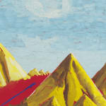 Ken Taylor Reynaga, Red Road and Yellow Mountain, 2022, Shown by Brigade Gallery in Copenhagen, Denmark.