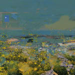 Petra Cortright, neon_mirror "floppydream" sparkle404 pixelheart, 2025