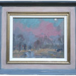 Andrew Farmer Nocturne in pink framed