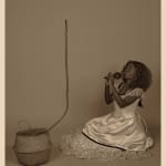 Heather Agyepong, Wish You Were Here triptych (8.1. Le Cake-Walk: Anna Mae), 2020