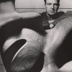 Bill Brandt, Henry Moore at his studio at Much Hadham, Hertfordshire, 1946
