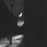 Bill Brandt, Blackout in London, Crescent Moon and Street Lamp, The Adelphi, 1939