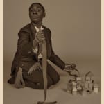 Heather Agyepong, Wish You Were Here triptych (8.1. Le Cake-Walk: Anna Mae), 2020