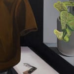 Detail of amputated arm in a painting by Alan Stanners