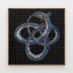 Blue and Black Snake Ouroboros Mosaic by Alexi Marshall