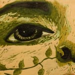 Eye detail in print by Alexi Marshall