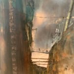 Anthony Amos, Three Trawlers, tied up
