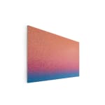 Pointillist painting ‘CS030, 2024’ by Cyrielle Gulacsy, featuring a gradient of blue to red dots on a canvas, exploring chromatic shifts in light.