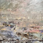 Nils Verkaeren, Tidal FLux #2, 2025, Oil on canvas, 190 x 140 x 3 cm. Image courtesy of Buysse Gallery. © Nils Verkaeren. All rights reserved.