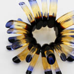 Marlene McKibbin, Edge Dyed Cuff Bangle (Tangerine), 2021