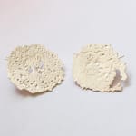 Kelvin J Birk, Medium Distressed Splash Disc Earrings, 2025