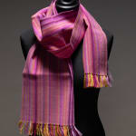 Caroline Richards, Mauve Stripe Scarf, 2024