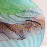 Thomas Petit, Stormy Skies - Large Flattened Flask, 2024