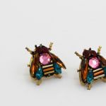 Annie Sherburne, Drop Earrings - Red/Blue, 2024
