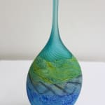 Thomas Petit, Stormy Skies - Large Flattened Flask, 2024